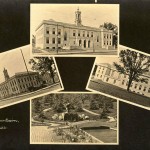 Arlington Town Hall postcard montage